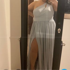 Women’s one shoulder Dress. Comfortable Stretch Material.